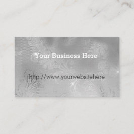Cartão De Visita Glitz Silver Lace