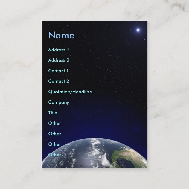 Cartão de visita global (Frente)