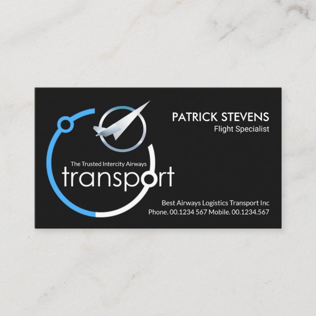 Cartão De Visita Global Airways Transport Satellite Aviation (Frente)