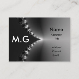 Cartão De Visita Glória de metal