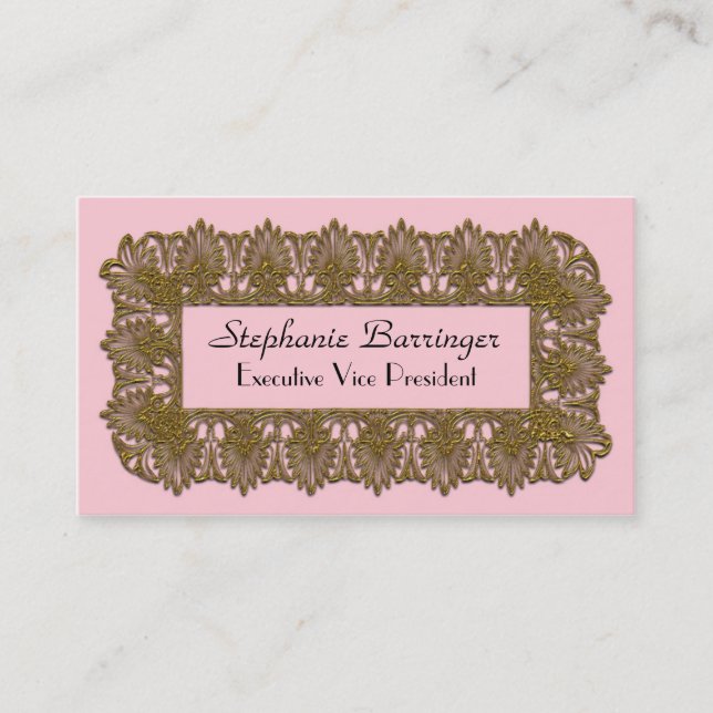 Cartão De Visita Gloriaphae Piza Elegante Profissional (Frente)