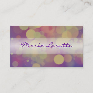 Cartão De Visita GLOW ORBS Party Planner Designer Card