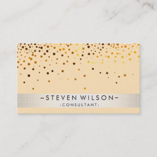 Cartão De Visita Gold Foil Metal Professional Moderno Elegante