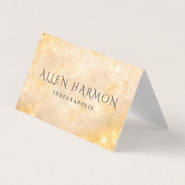 Cartão De Visita Gold Minimal Custom Family Name | 5-Minute Edit