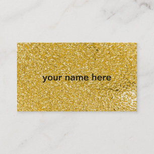 Cartão De Visita GOLD PURE Splatter Pattern + your text