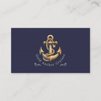 Cartão De Visita Golden Anchor Business Card
