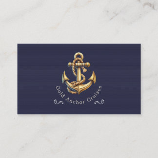 Cartão De Visita Golden Anchor Business Card