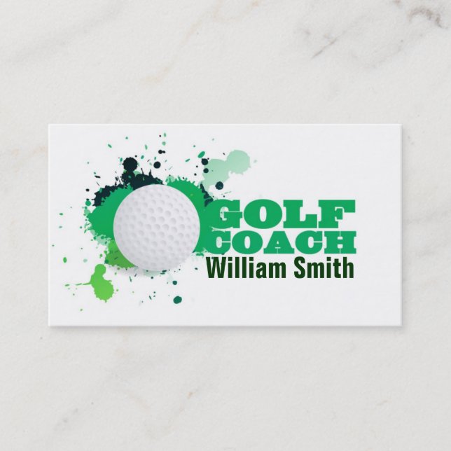 Cartão De Visita Golf Coach (Frente)