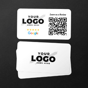 Cartão De Visita Google Reviews QR Code Business Review Link 5 Star