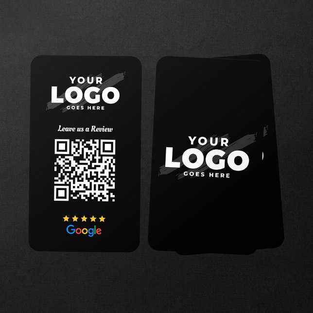 Cartão De Visita Google Reviews QR Code Business Review Link 5 Star (Criador carregado)