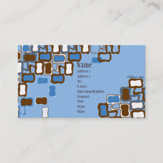 Cartão De Visita Gota retro