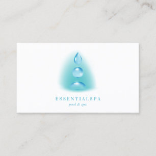 Cartão De Visita Gotas de água espiritual reiki yoga zen