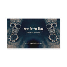 Gótico Caveira Girassol Estilo Antiquado