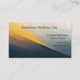 Cartão De Visita Grade com formas e pontos