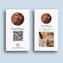 Grade de Fotos de Código QR do Instagram Minimalis