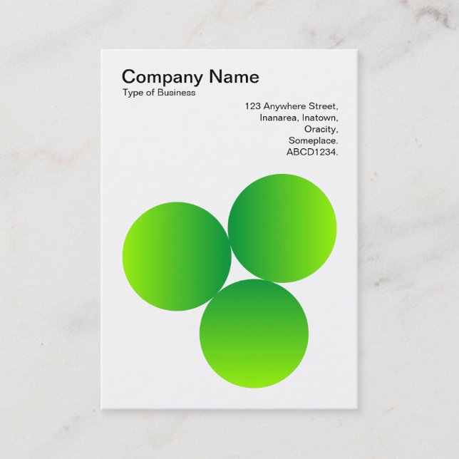 Cartão De Visita Gradiente 3 Círculos 04 (Frente)