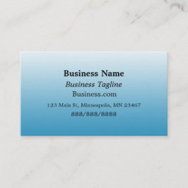 Cartão De Visita Gradiente Azul Claro e Negócios Simples Pretos