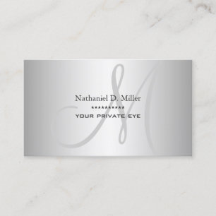 Cartão De Visita Gradiente Cinza Prata Falso DIY