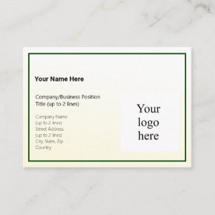 Cartão De Visita Gradiente de Tint Dourado e poderoso logotipo Hunt