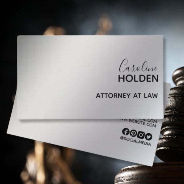 Cartão De Visita Gradiente Dourado Mínimo Moderno de Platina (Criador carregado)