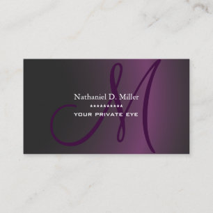 Cartão De Visita Gradiente Escuro Roxo/DIY