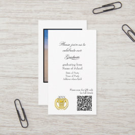 Cartão De Visita Graduation Party Invitation Enclosure Card