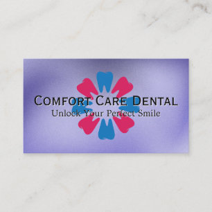 Cartão De Visita Gráfico da ventoinha dos dentes   Dentista