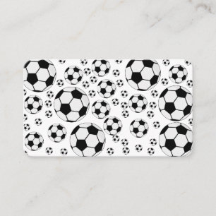 Cartão De Visita Gráfico de Bola de Futebol Clássico Fã de Esportes