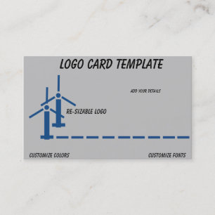 Cartão De Visita Gráfico de Turbinas Aéreas Piloto-Drone