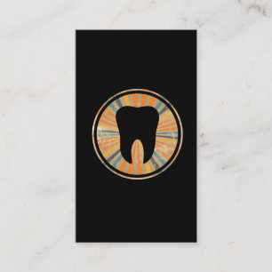 Cartão De Visita Gráfico dos dentes da oficina de odontologia orto