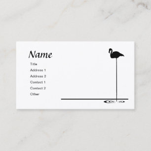 Cartão De Visita gráfico Flamingo