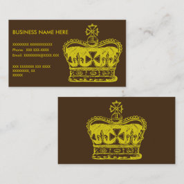 Cartão De Visita Gráfico real da coroa