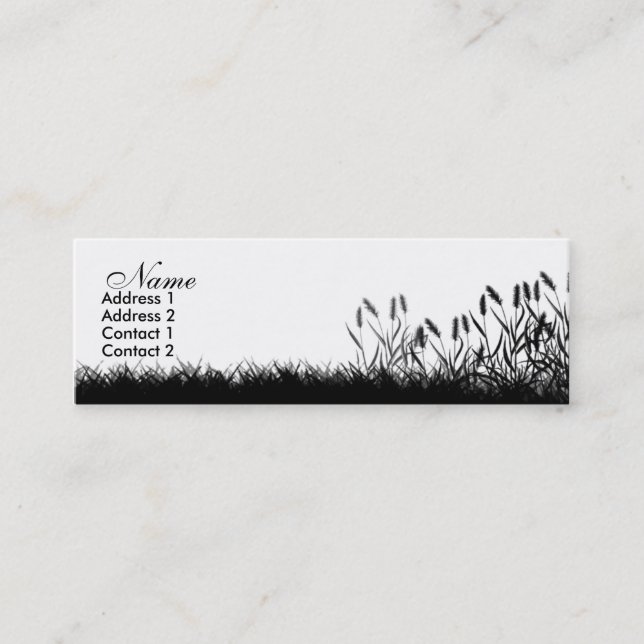 Cartão de visita gramíneo (Frente)