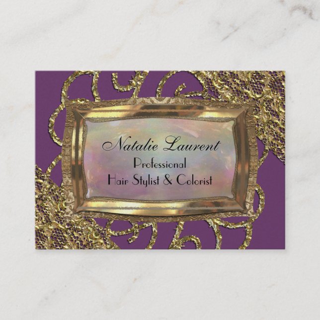 Cartão De Visita Grand Orchid Fillmore Elegante Professional (Frente)