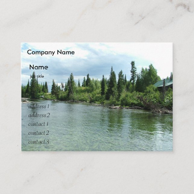 Cartão De Visita Grand Teton National Park, no verão (Frente)