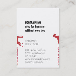 Cartão De Visita Grandes dinamarqueses divididos