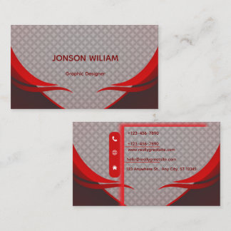 Cartão De Visita Graphic Designer Business Card | Elegant Modern