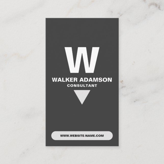 Cartão De Visita Gratuito (QR) Branco e Preto (Frente)