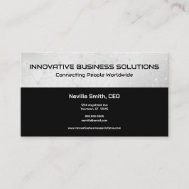 Cartão De Visita Gray Network Links Tech IT Computers