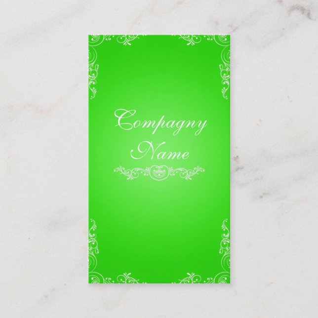 Cartão De Visita Green card (Frente)