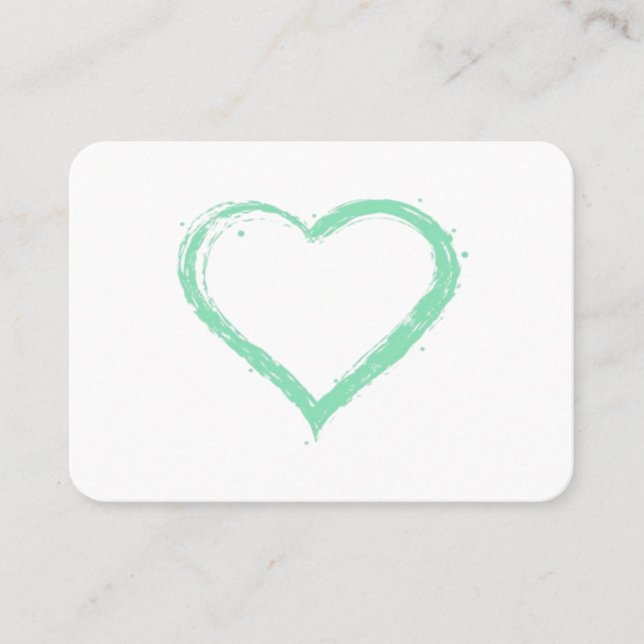 Cartão De Visita Green Heart Essential  (Frente)