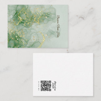Cartão De Visita Green Marble Store Earring Display Card