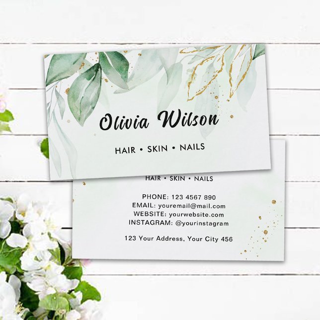 Cartão De Visita Greenery (Criador carregado)