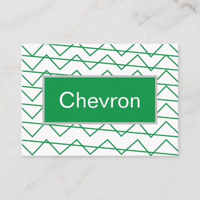 Cartão De Visita Grelha de Cevão Verde (Frente)