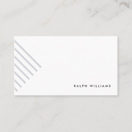 Cartão De Visita Grey minimalist simple elegant modern lines card