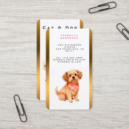 Cartão De Visita Grooming Pet Personalized Luxury Modern Collection