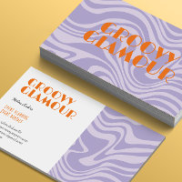 Groovy Retro de Ondas Roxas