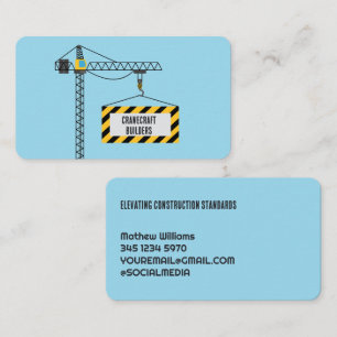 Cartão De Visita Grua de Construção