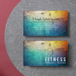 Cartão De Visita Grunação de Cor do Treinador Pessoal de Malhação P