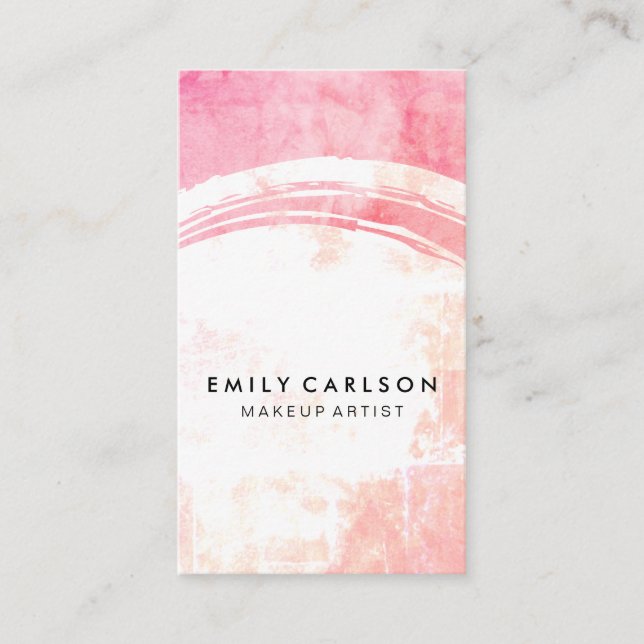 Cartão De Visita Grunge Colorido Moderno (Frente)